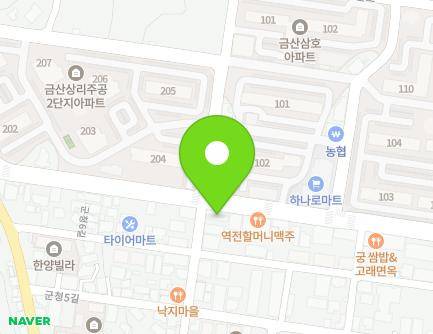 충청남도 금산군 금산읍 비단로 337 (하얀어린이집) 지도