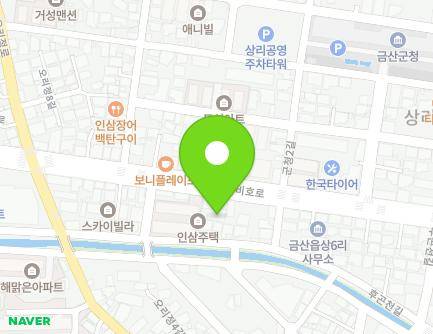 충청남도 금산군 금산읍 비호로 34 (인우카센터) 지도