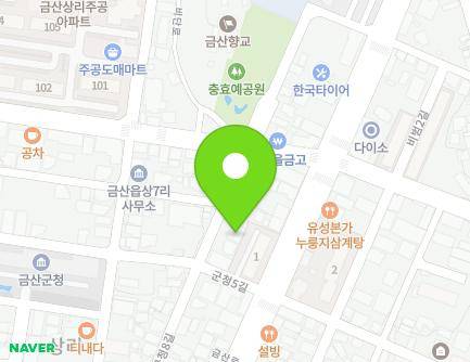 충청남도 금산군 금산읍 군청8길 16 (또래어린이집) 지도