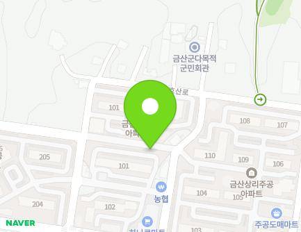 충청남도 금산군 금산읍 비단로 332 (금산한진타운아파트) 지도