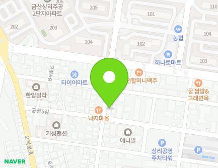 충청남도 금산군 금산읍 군청3길 22 (금산군청직장어린이집) 지도