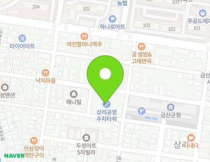 충청남도 금산군 금산읍 군청4길 27 (군청주차장) 지도