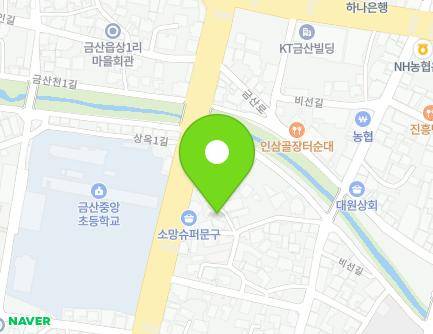 충청남도 금산군 금산읍 새창물길 13-10 지도