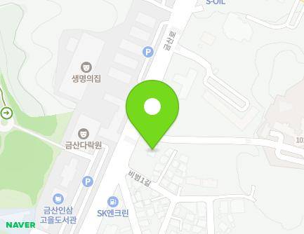 충청남도 금산군 금산읍 금산로 1552 지도