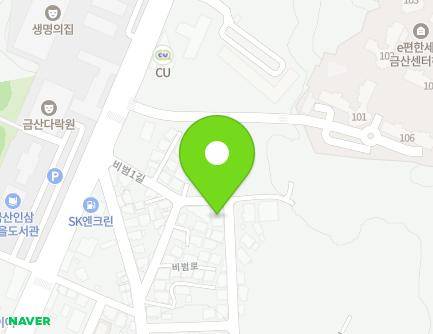 충청남도 금산군 금산읍 비범1길 25 지도