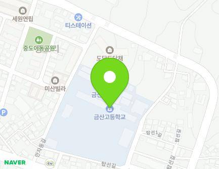 충청남도 금산군 금산읍 탑선길 5 (금산중고등학교) 지도