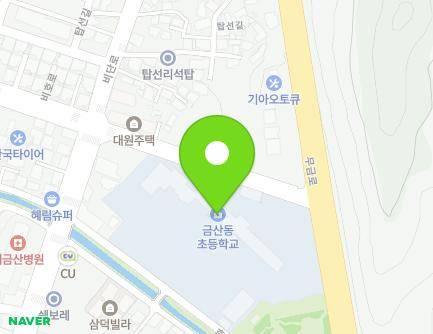 충청남도 금산군 금산읍 후곤천길 145 (금산동초등학교) 지도