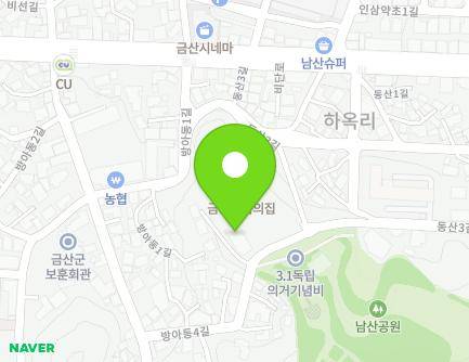 충청남도 금산군 금산읍 방아동4길 19 (푸른어린이집) 지도