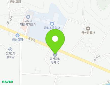 충청남도 금산군 금성면 진산로 361 (금성우체국) 지도