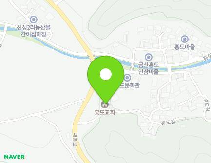 충청남도 금산군 남일면 홍도길 7 (홍도교회) 지도