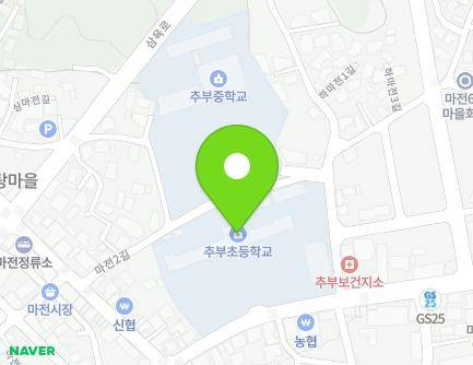 충청남도 금산군 추부면 하마전로 23 (추부초등학교) 지도