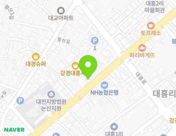 충청남도 논산시 강경읍 계백로 111 지도