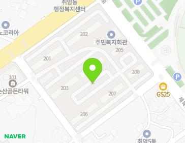 충청남도 논산시 논산대로348번길 7 (취암동, 주공아파트) 지도