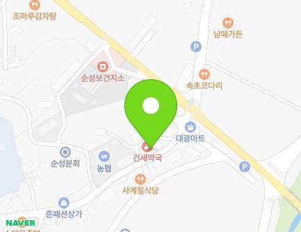 충청남도 당진시 순성면 순성로 501 (건세약국) 지도