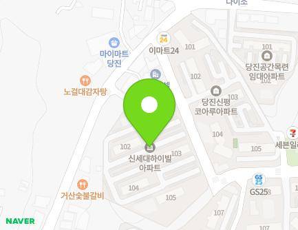 충청남도 당진시 신평면 거산3거리길 66 (신세대하이빌아파트) 지도