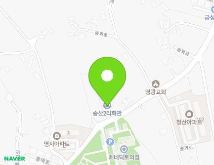 충청남도 당진시 우강면 솔뫼로 155 (송산2리회관마을회관) 지도