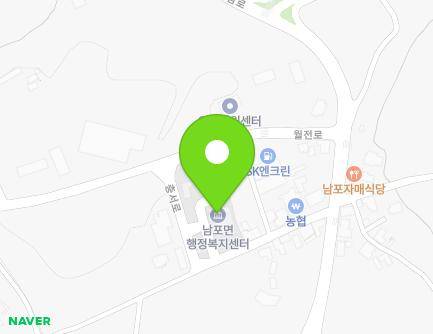 충청남도 보령시 남포면 충서로 1839-20 (남포면사무소) 지도