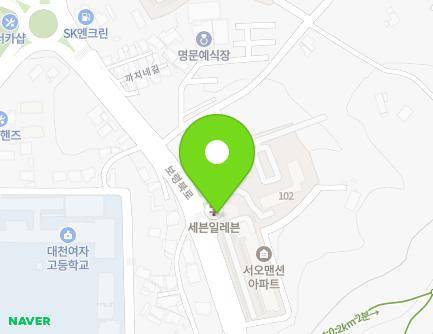 충청남도 보령시 보령북로 230 (대천동, 서오맨션 관리사무소) 지도