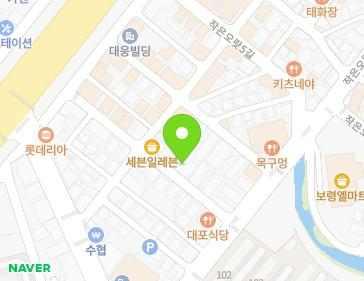 충청남도 보령시 작은오랏7길 25 (동대동) 지도