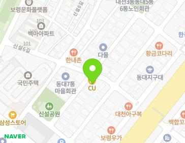 충청남도 보령시 신설3길 24-2 (동대동) 지도