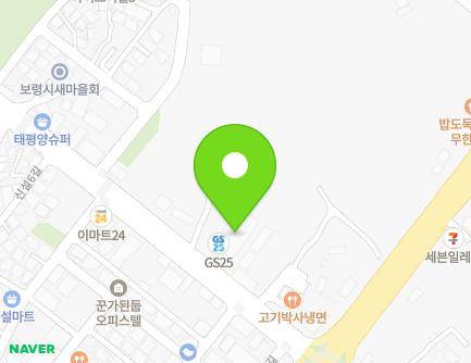 충청남도 보령시 신평로 16 (동대동) 지도