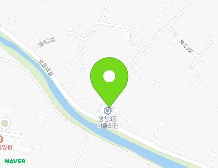 충청남도 보령시 맷독3길 39 (명천동, 명천3통마을회관) 지도