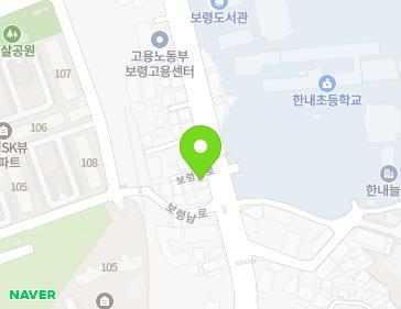 충청남도 보령시 보령남로 42 (명천동) 지도