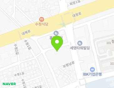 충청남도 보령시 보령남로 14 (명천동) 지도