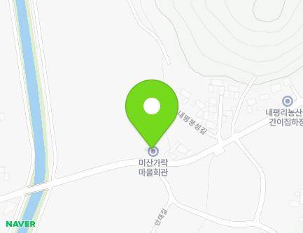 충청남도 보령시 미산면 내평봉성길 33 (미산가락마을회관) 지도