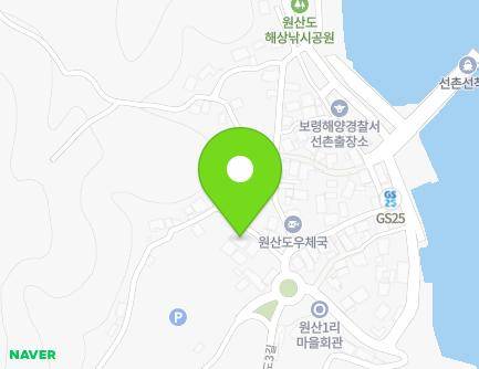 충청남도 보령시 오천면 원산도1길 4 (농협) 지도