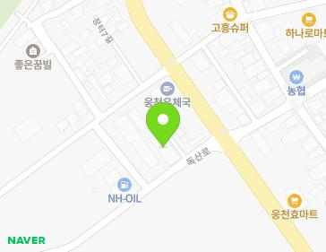 충청남도 보령시 웅천읍 독산로 6 지도