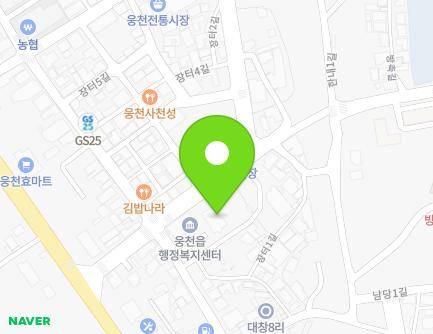 충청남도 보령시 웅천읍 장터중앙길 88 (웅천읍행정복지센터) 지도