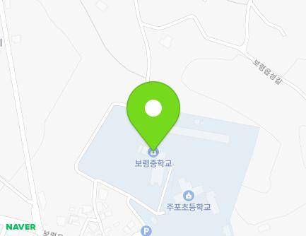 충청남도 보령시 주포면 보령읍성길 87-37 (보령중학교) 지도