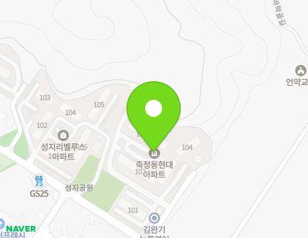 충청남도 보령시 현대로 26 (죽정동, 현대아파트) 지도