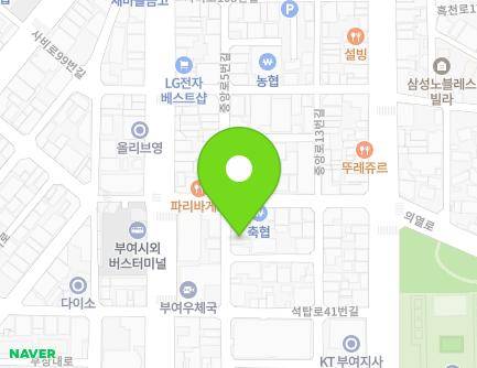 충청남도 부여군 부여읍 중앙로 6-3 지도