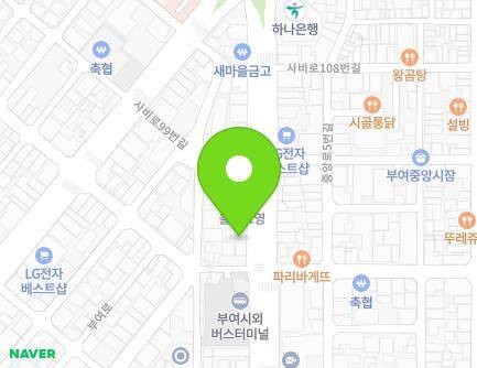 충청남도 부여군 부여읍 사비로 93 (백강지구대) 지도