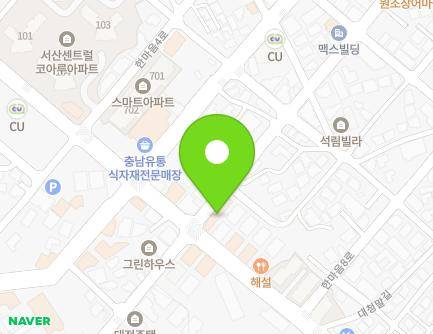 충청남도 서산시 한마음6로 24 (석림동, 한마음빌) 지도