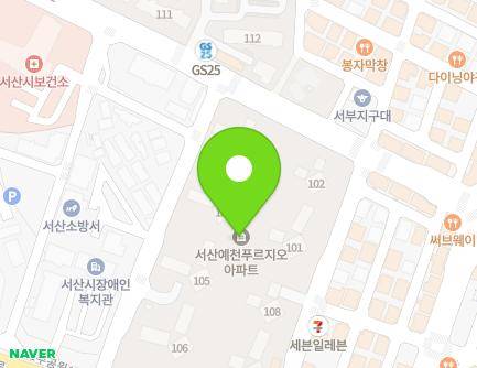 충청남도 서산시 호수공원11로 11 (예천동, 서산예천푸르지오) 지도