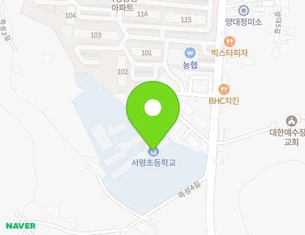 충청남도 서산시 남부순환로 749 (죽성동, 서령초등학교) 지도