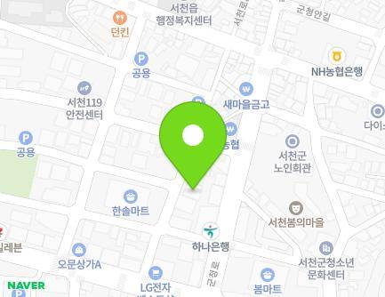 충청남도 서천군 서천읍 충절로59번길 22 (금강외과의원) 지도