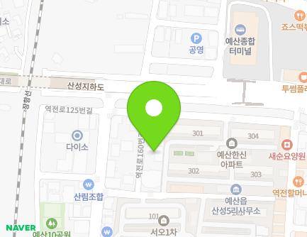 충청남도 예산군 예산읍 역전로160번길 8 (충청남도지부 예산교육장) 지도