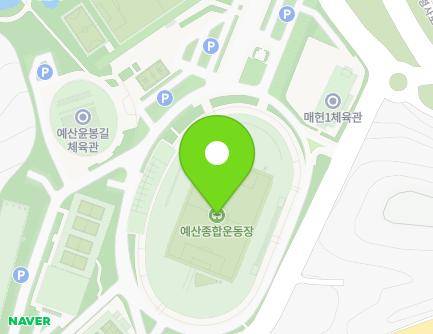 충청남도 예산군 예산읍 예산로 354 (예산군종합운동장) 지도