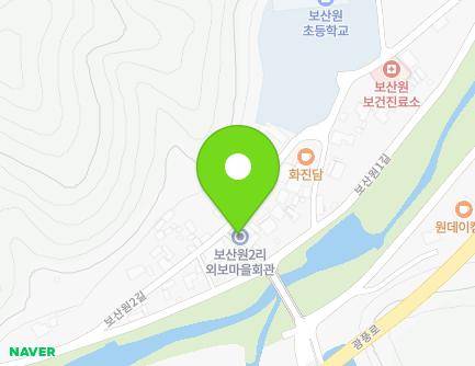 충청남도 천안시 동남구 광덕면 보산원2길 16 (마을회관) 지도