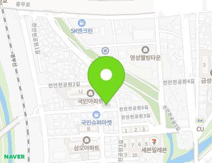 충청남도 천안시 동남구 천안천공원6길 25 (다가동) 지도