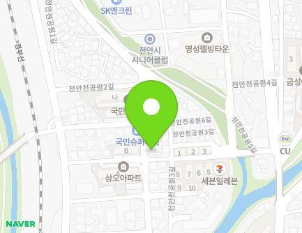 충청남도 천안시 동남구 천안천공원2길 11 (다가동) 지도