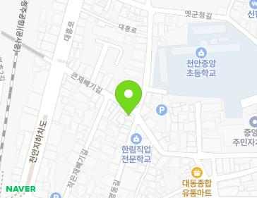 충청남도 천안시 동남구 큰재빼기길 12-1 (대흥동) 지도