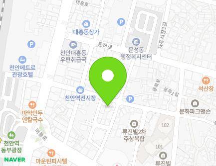 충청남도 천안시 동남구 공설시장3길 14 (대흥동, 유성장여관) 지도