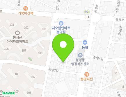 충청남도 천안시 동남구 봉명7길 8-5 (봉명동) 지도