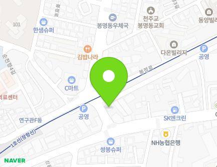 충청남도 천안시 동남구 봉정로 6 (봉명동, 치유동물병원) 지도