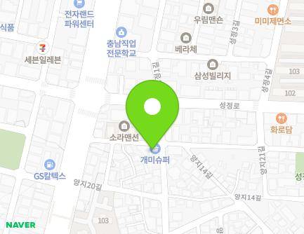 충청남도 천안시 동남구 양지22길 12 (봉명동, 개미슈퍼) 지도